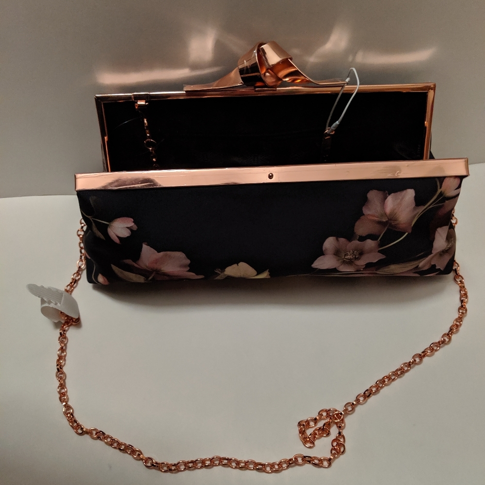 NEW Ted Baker London Nataly Knot Rose Gold clutch - Picture 4 of 5